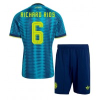 Kolumbien Richard Rios #6 Fußballbekleidung Auswärtstrikot Kinder WM 2026 Kurzarm (+ kurze hosen)